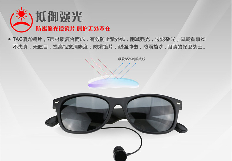 旅行必备智能蓝牙全语音操控智能眼镜_炫酷偏光智能太阳镜厂家【图】- 勤加缘网